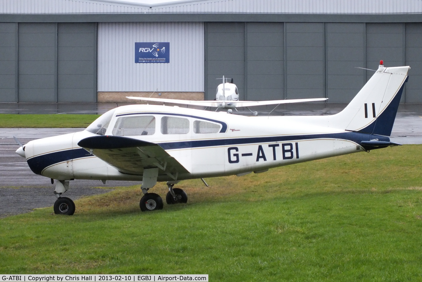 G-ATBI, 1965 Beech A23 C/N M-696, at Gloucestershire Airport