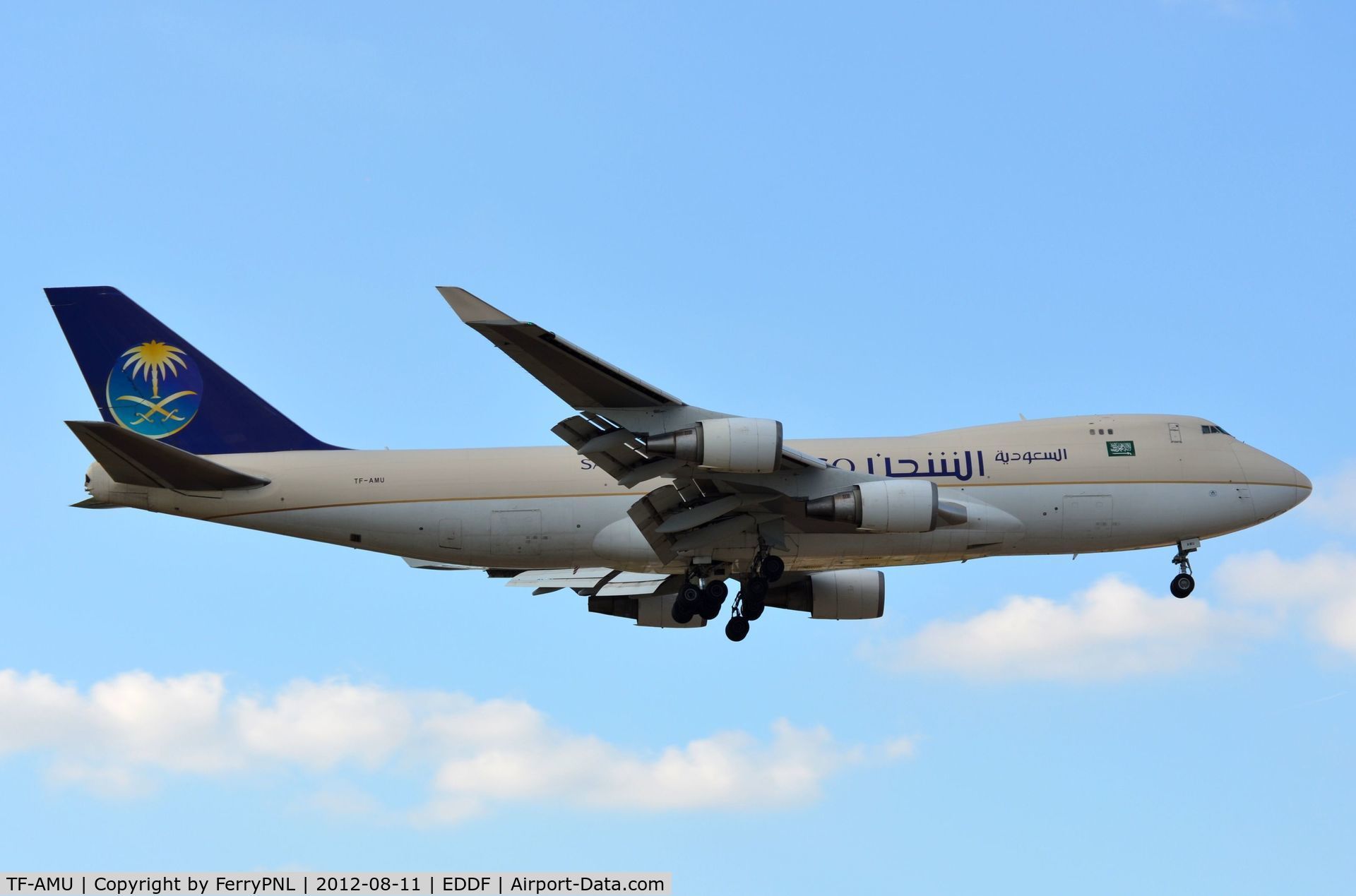 TF-AMU, 1999 Boeing 747-48EF/SCD C/N 27603, Saudia B744 freighter