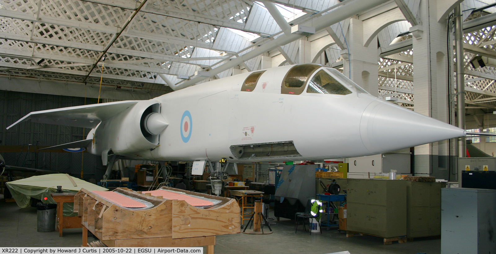 XR222, 1964 BAC TSR-2 C/N XO-4, Preserved at the Imperial War Museum.