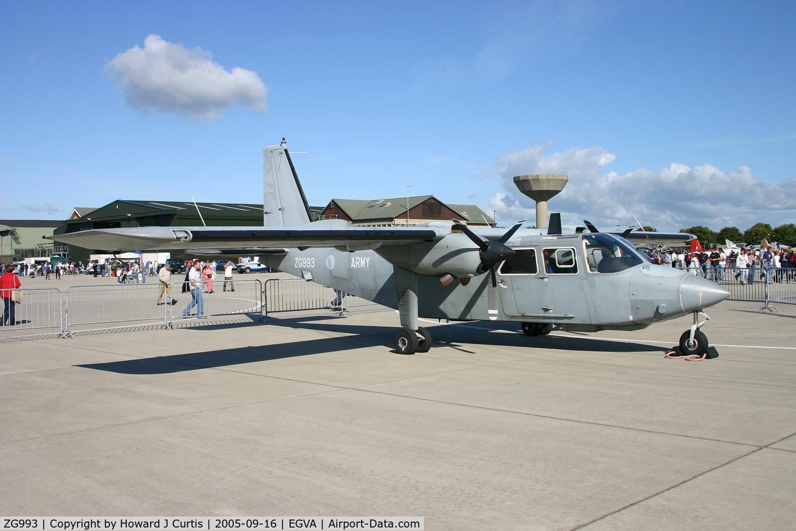 ZG993, 1988 Britten-Norman BN-2T Islander AL1 C/N 2202, Army Air Corps.