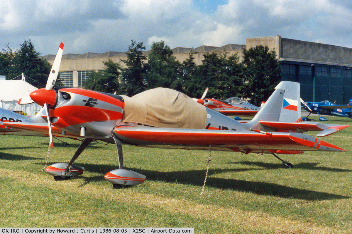 OK-IRG, 1978 Zlin Z-50LS C/N 0017, At the World Aerobatic Championships, South Cerney. Now preserved in Prague.