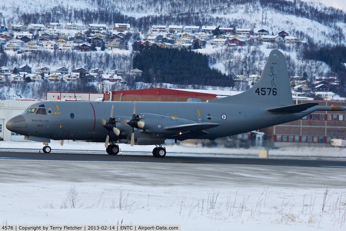 4576, Lockheed P-3N Orion C/N 185-5257, Lockheed P-3N Orion, c/n: 185-5257 taxying in at Tromso