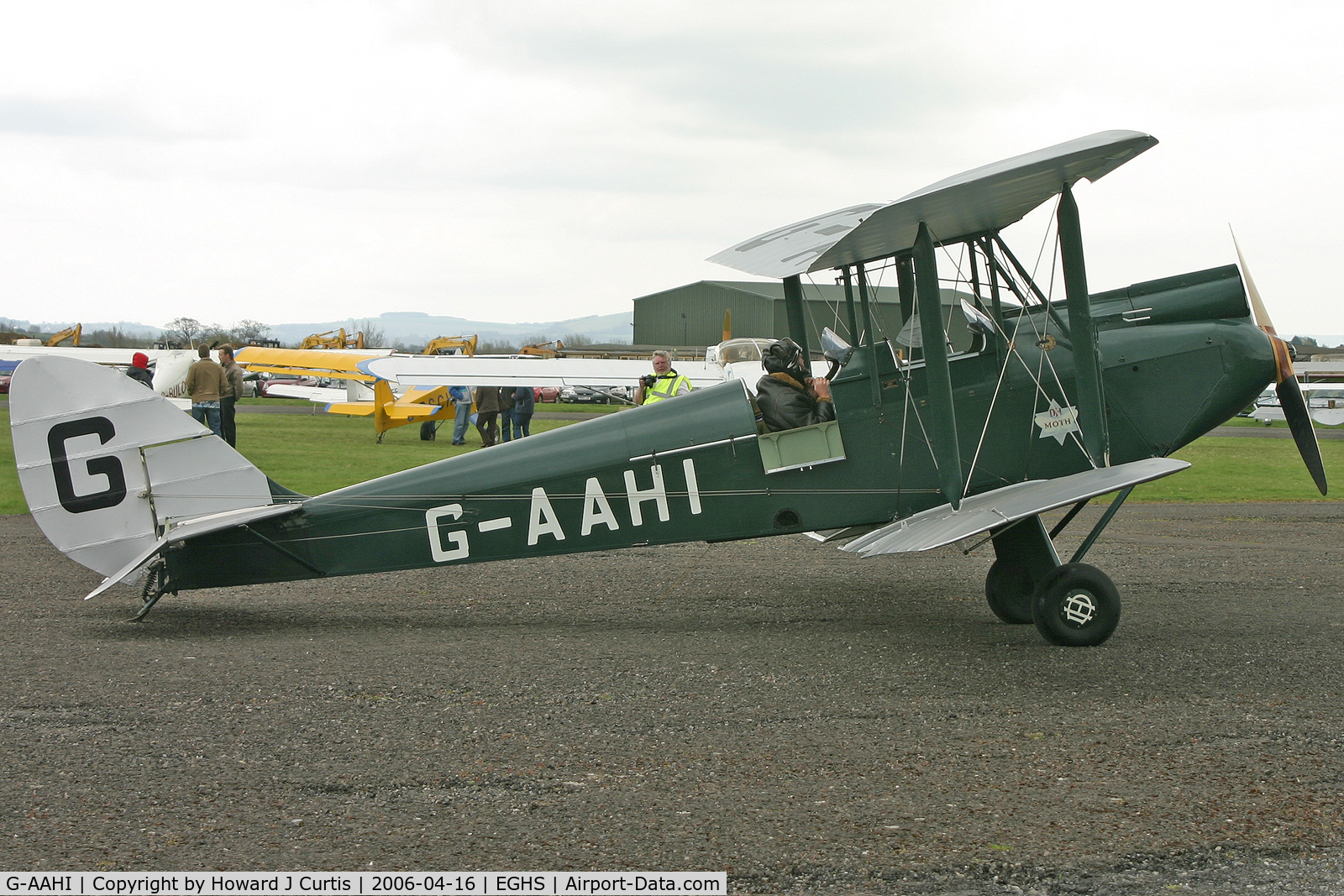 G-AAHI, 1929 De Havilland DH60G Gipsy Moth C/N 1082, Privately owned, at the PFA fly-in here.