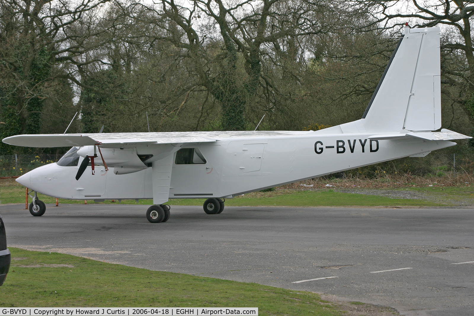 G-BVYD, 1996 Pilatus Britten-Norman BN-2B-20 Islander C/N 2291, All white following a respray.