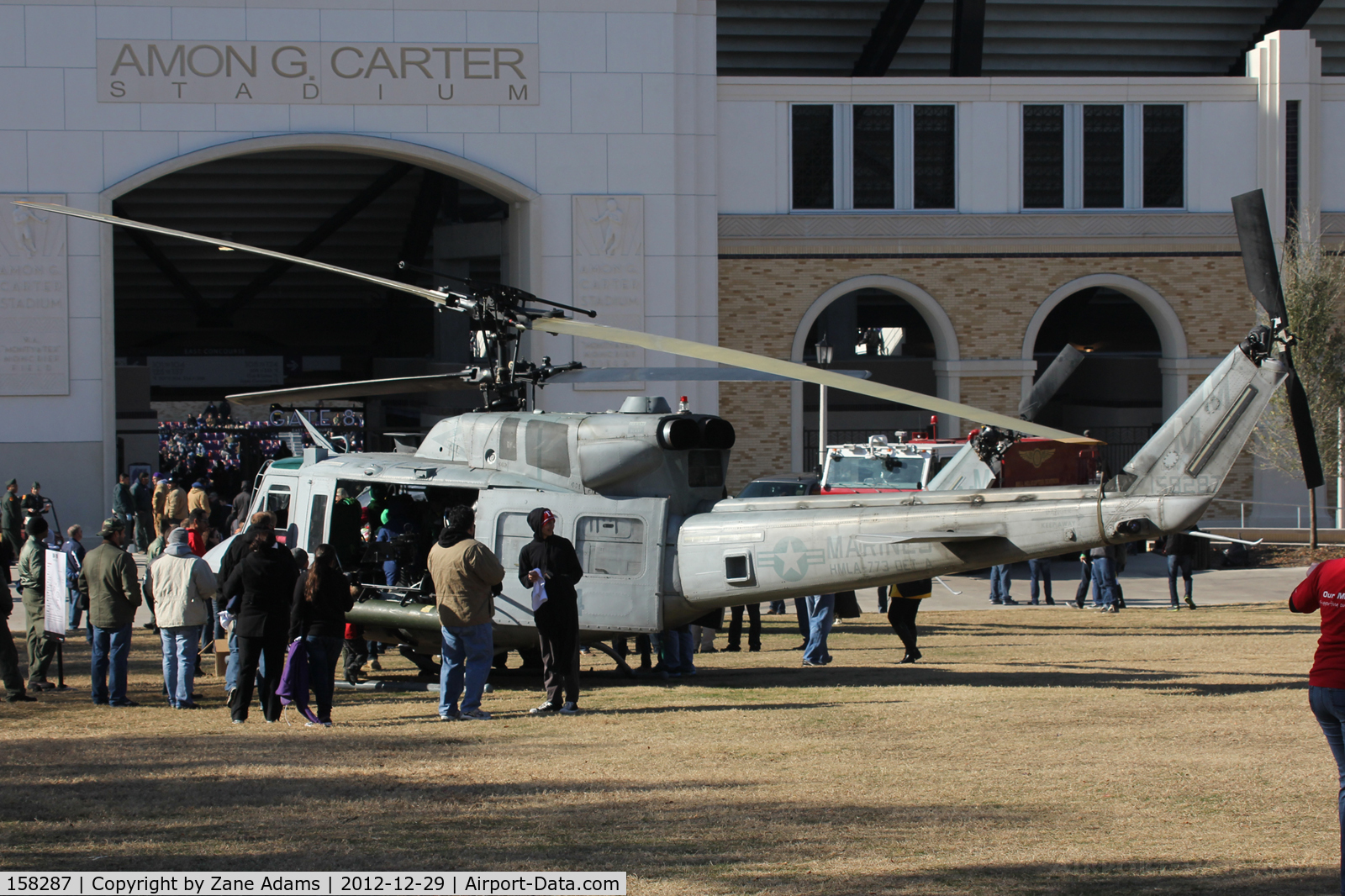 158287, Bell UH-1N Iroquois C/N 31628, USMC Huey on display at the 2013 Armed Forces Bowl in Fort Worth, TX