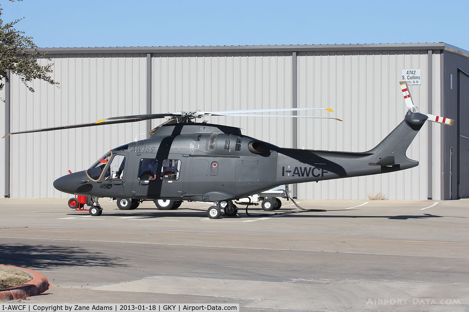 I-AWCF, 2012 AgustaWestland AW169 C/N 69003, At the Agusta Westland Hangar at Arlington Municipal Airport