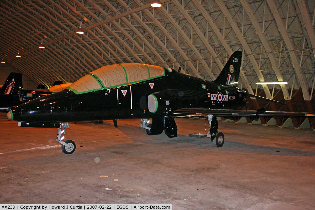 XX239, 1978 Hawker Siddeley Hawk T.1W C/N 075/312075, Royal Air Force, in store