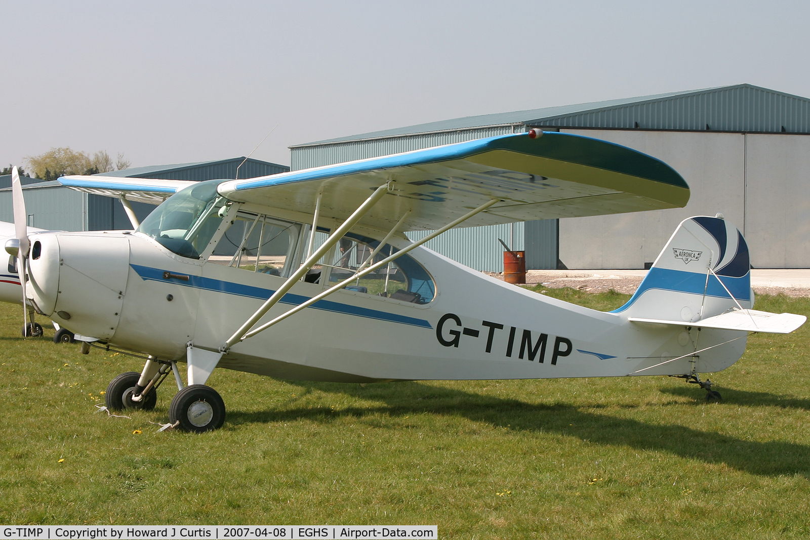 G-TIMP, 1946 Aeronca 7BCM C/N 7AC-3392, At the PFA fly-in. Privately owned.