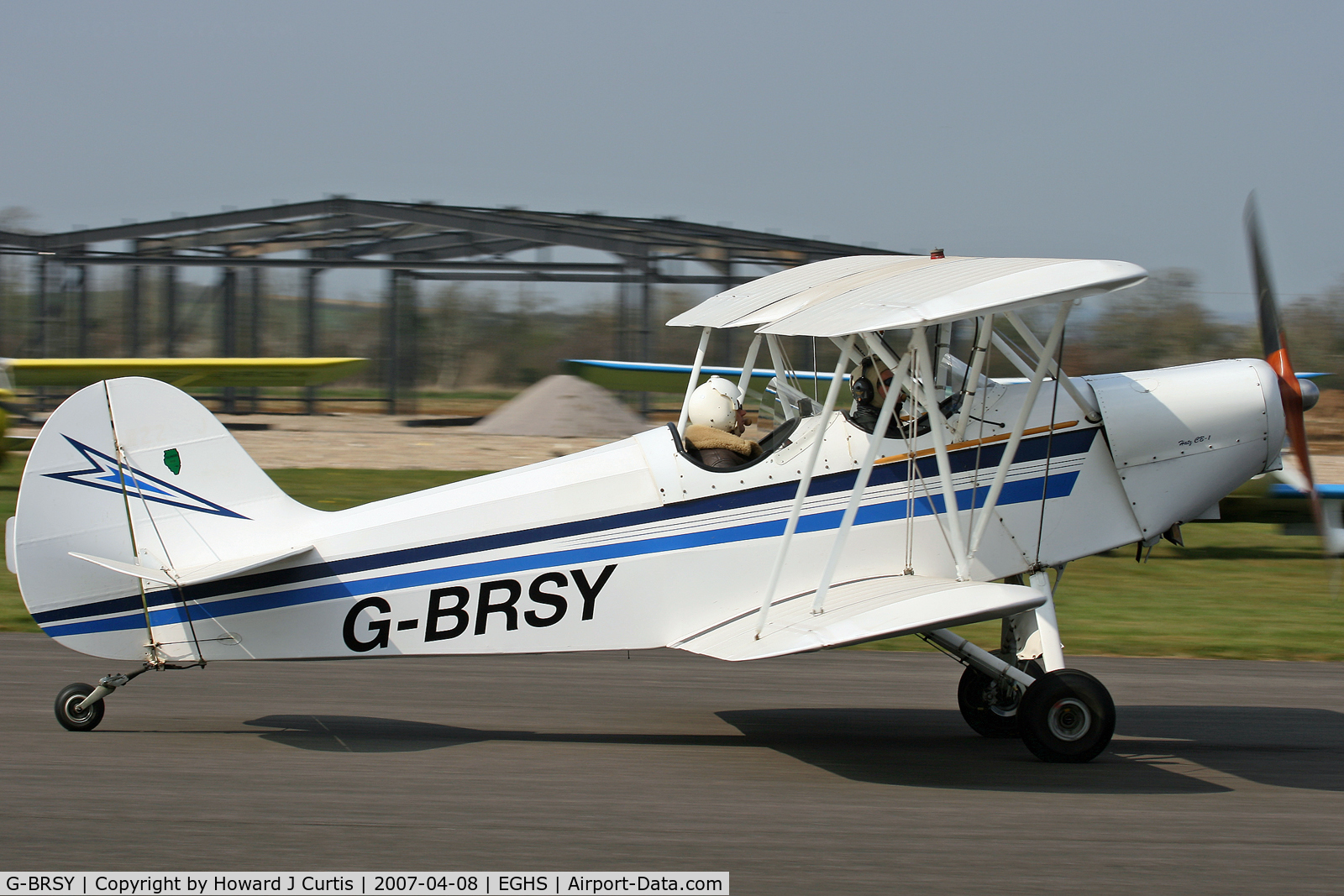 G-BRSY, 1978 Hatz CB-1 C/N 6, At the PFA fly-in. Privately owned.
