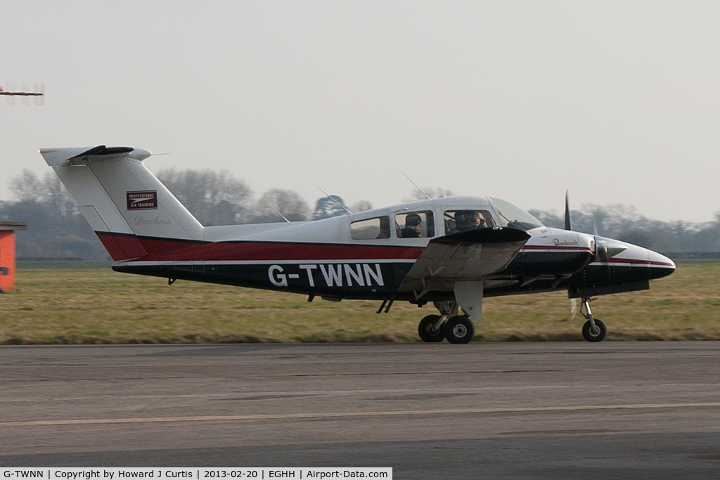 G-TWNN, 1980 Beech 76 Duchess C/N ME-329, Professional Air Training. Back in action after a recent incident.