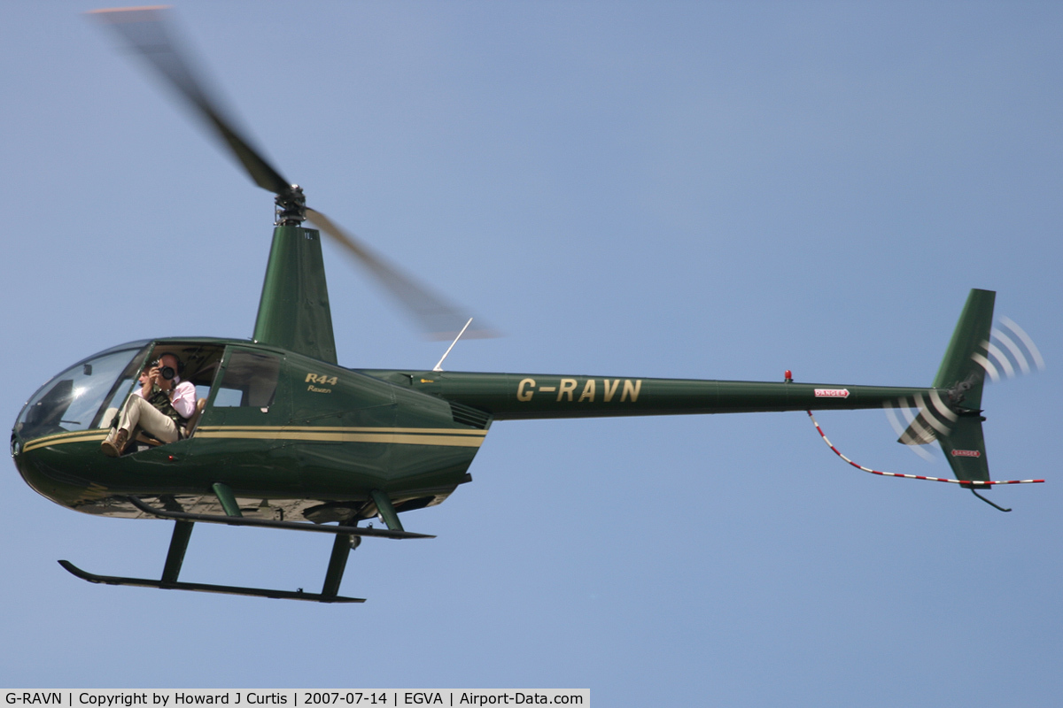 G-RAVN, 2001 Robinson R44 Raven C/N 1022, RIAT 2007. Photographer photographed!