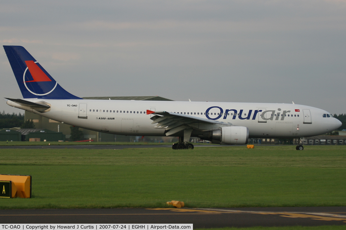 TC-OAO, 1996 Airbus A300B4-605R C/N 764, Onur Air