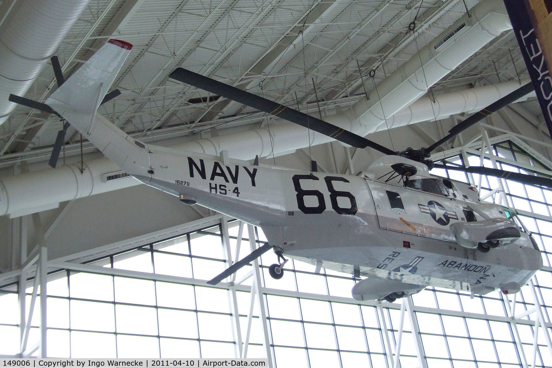 149006, 1962 Sikorsky SH-3H Sea King C/N 61080, Sikorsky SH-3H Sea King (displayed in the markings of 162711 