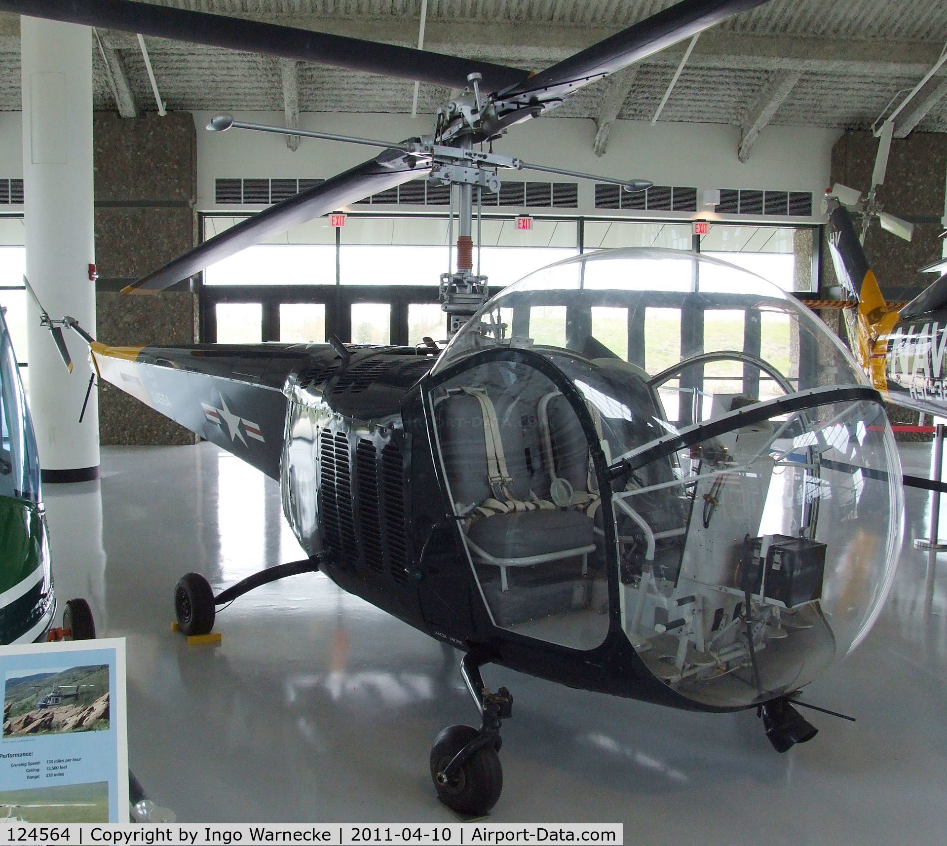 124564, 1950 Bell HTL-3 C/N 168, Bell HTL-3 Sioux at the Evergreen Aviation & Space Museum, McMinnville OR