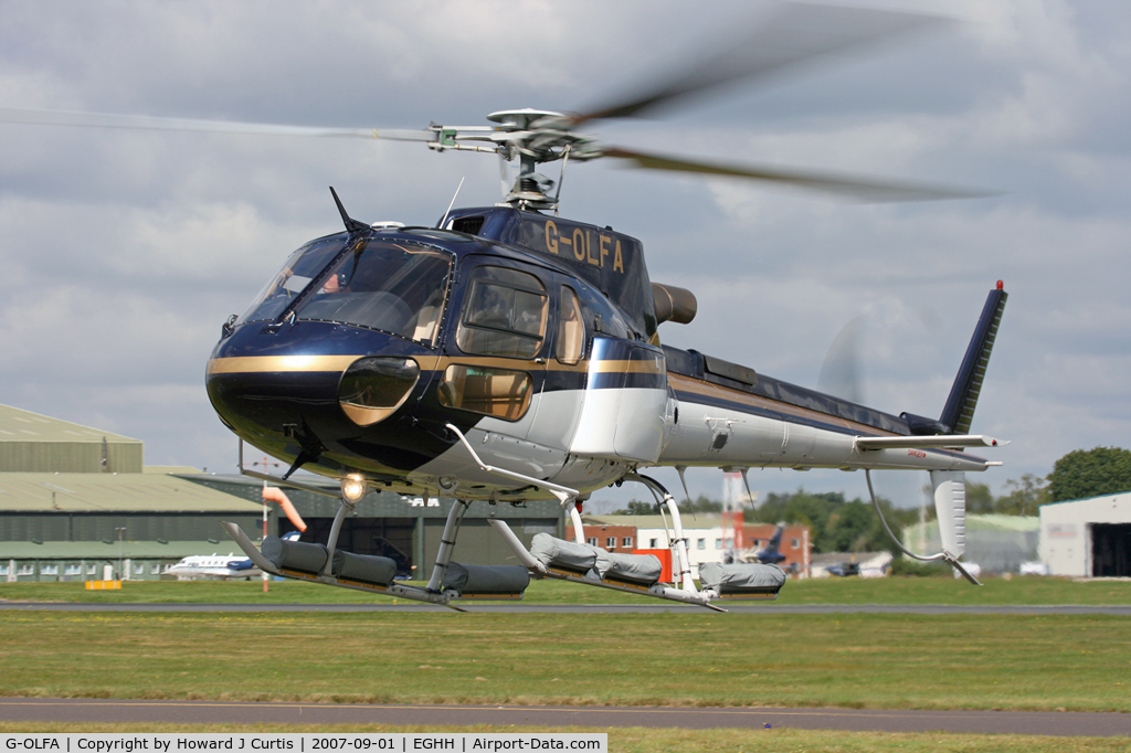 G-OLFA, 1998 Eurocopter AS-350B-3 Ecureuil Ecureuil C/N 3108, Privately owned.