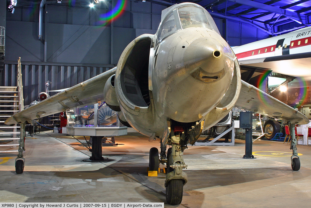 XP980, Hawker Siddeley P.1127 C/N P-05, At the Fleet Air Arm Museum.