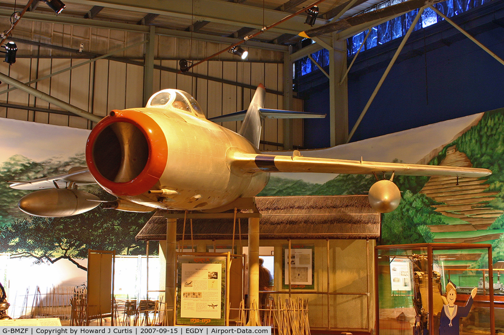 G-BMZF, PZL-Mielec Lim-2 (MiG-15bis) C/N 1B01420, At the Fleet Air Arm Museum.