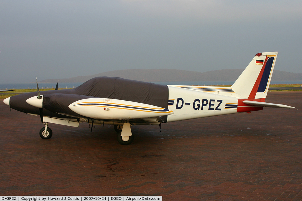D-GPEZ, 1991 Piper PA-30-160 C Twin Comanche C/N 30-1871, Privately owned.