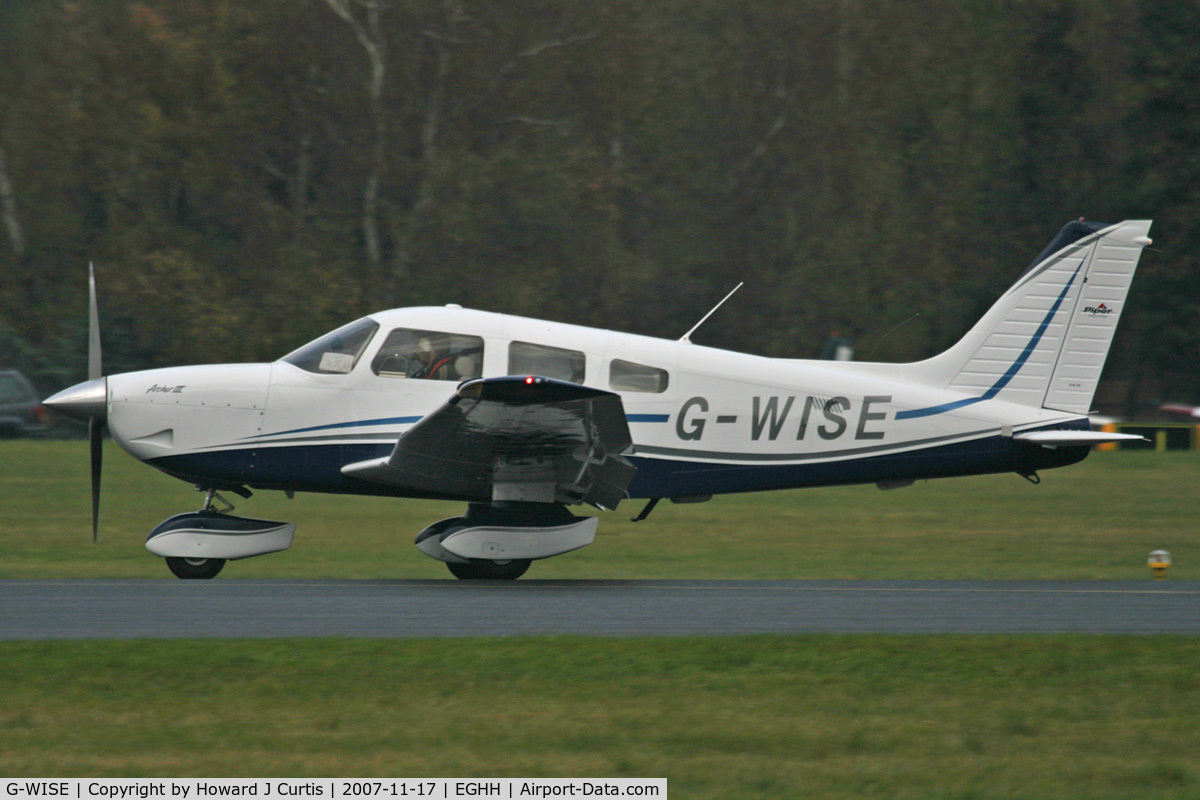 G-WISE, 2007 Piper PA-28-181 Cherokee Archer III C/N 28-43658, Privately owned.