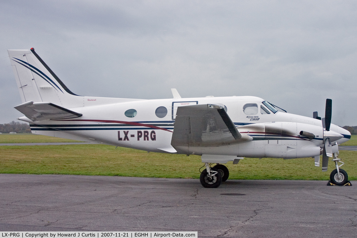 LX-PRG, 1998 Raytheon C90A King Air C/N LJ-1526, Privately owned.