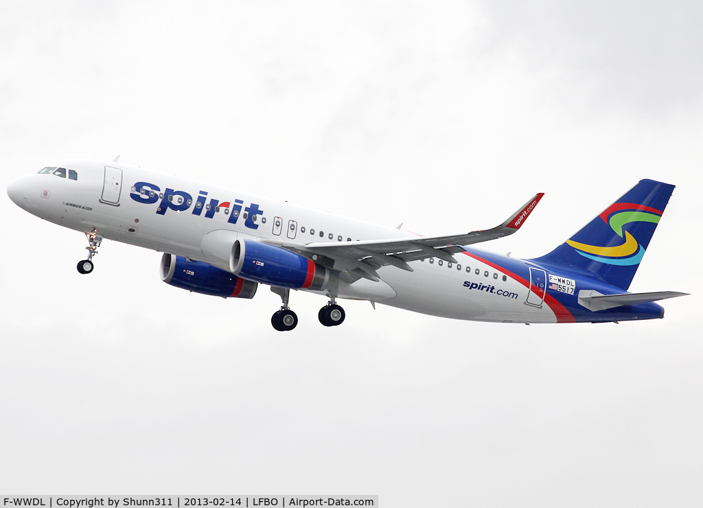 F-WWDL, 2013 Airbus A320-232 C/N 5517, C/n 5517 - To be N619NK - First Spirit with sharklets.