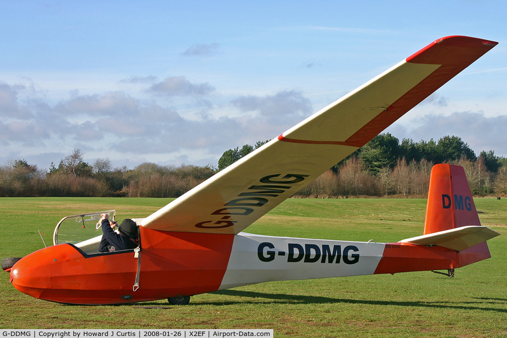 G-DDMG, 1968 Schleicher K-8B C/N 8763, Dorset Gliding Club. Ex BGA.2219. At the gliding club field at Eyres Field, gallows Hill, Dorset.