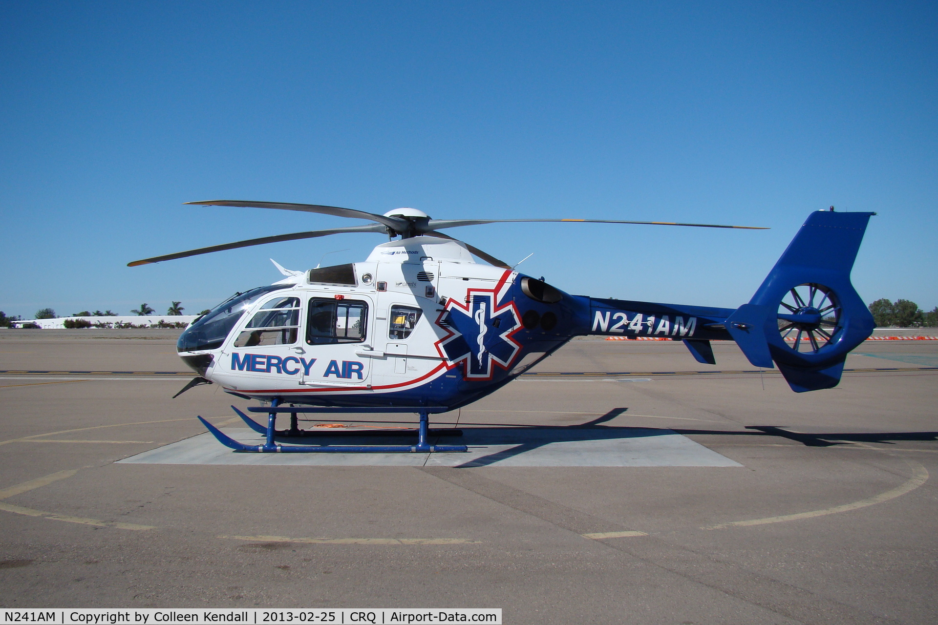 N241AM, 2007 Eurocopter EC-135P-2+ C/N 0573, Air Methods' Mercy Air 5 at McClellan Palomar Airport