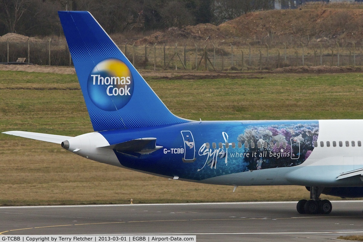 G-TCBB, 1999 Boeing 757-236 C/N 29945, Egypt logo on Thos Cook 1999 Boeing 757-236, c/n: 29945 at Birmingham