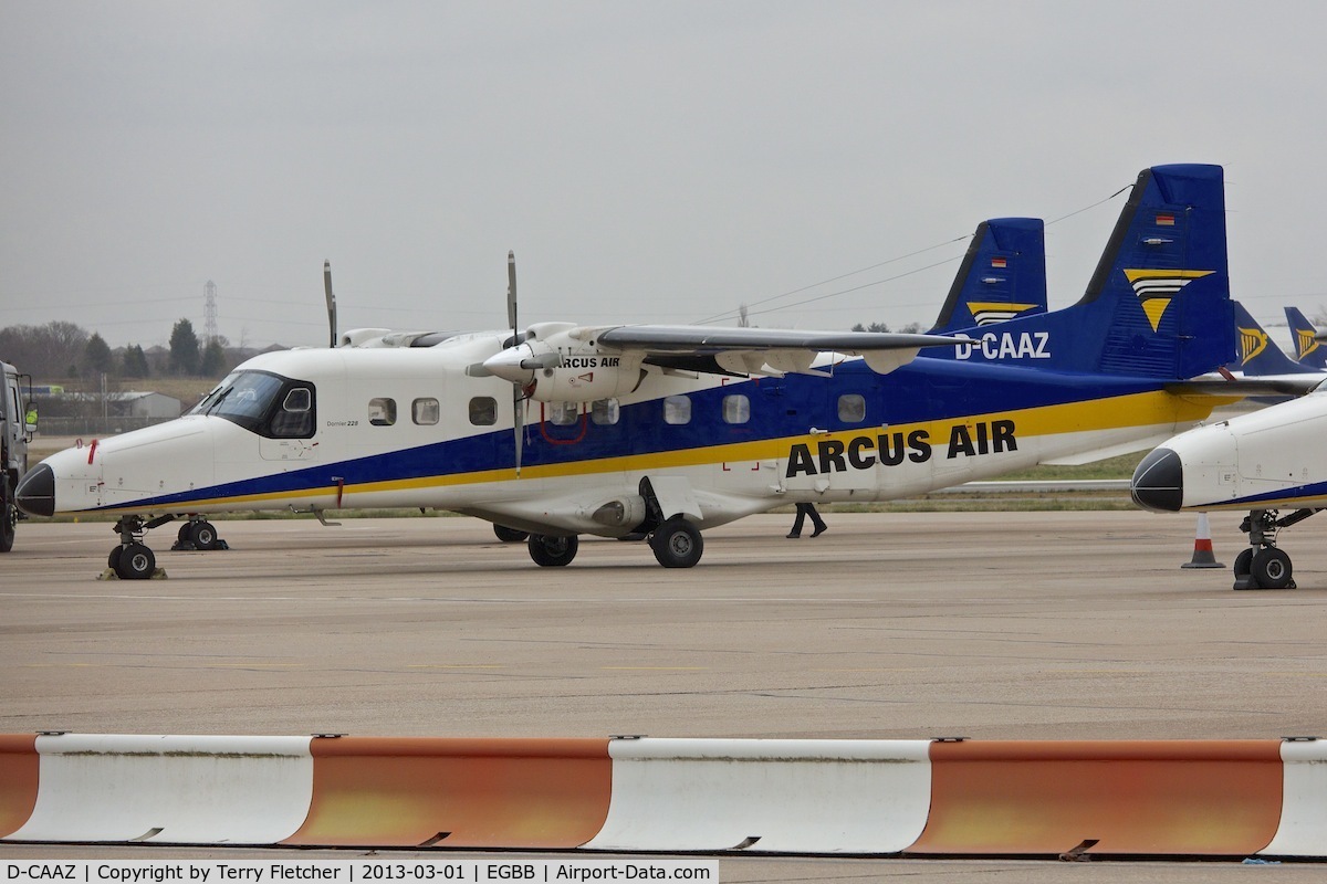 D-CAAZ, Dornier 228-212 C/N 8212, Arcus Air Do228 at Birmingham