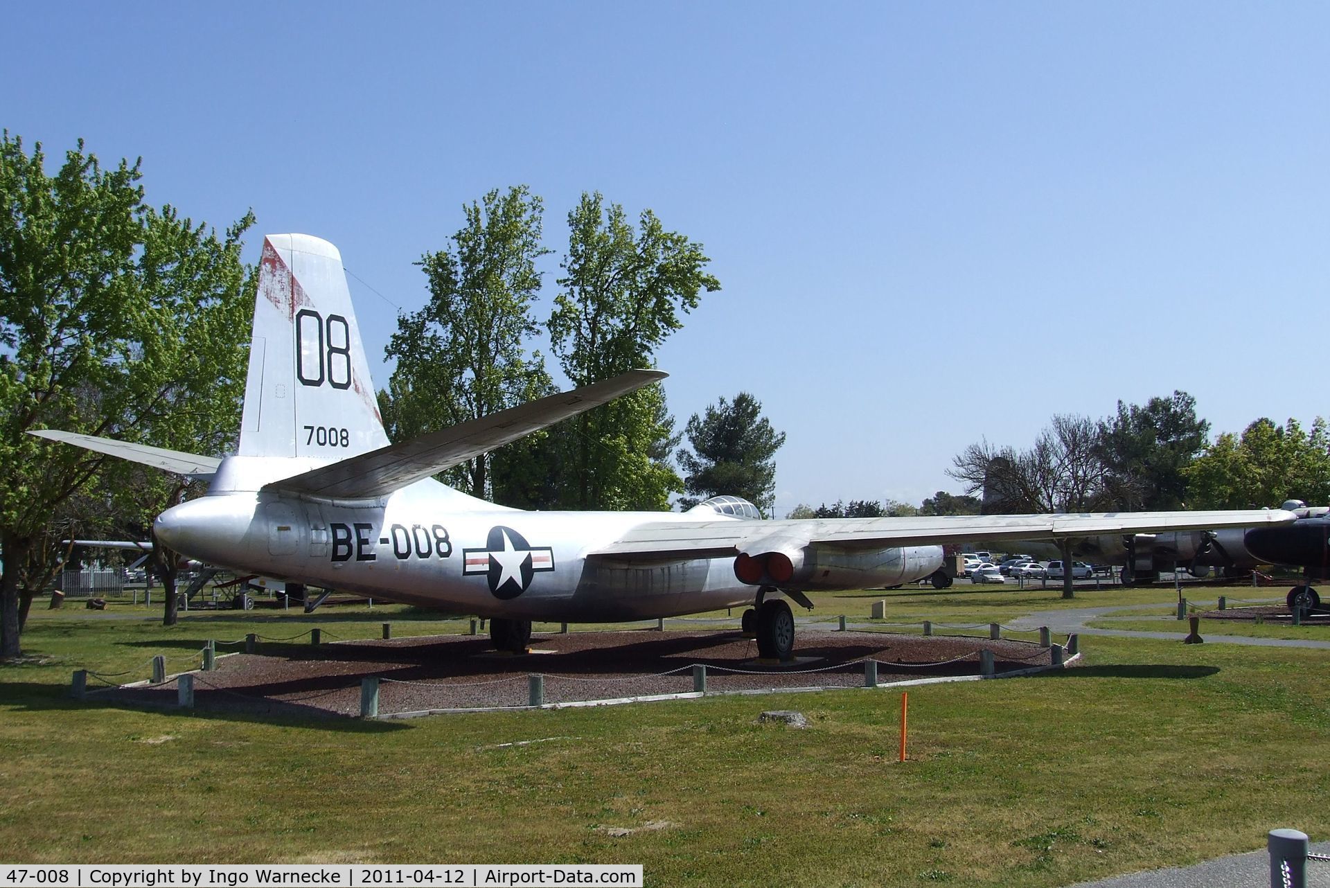 47-008, North American B-45A Tornado C/N 147-43408, North American B-45A Tornado at the Castle Air Museum, Atwater CA