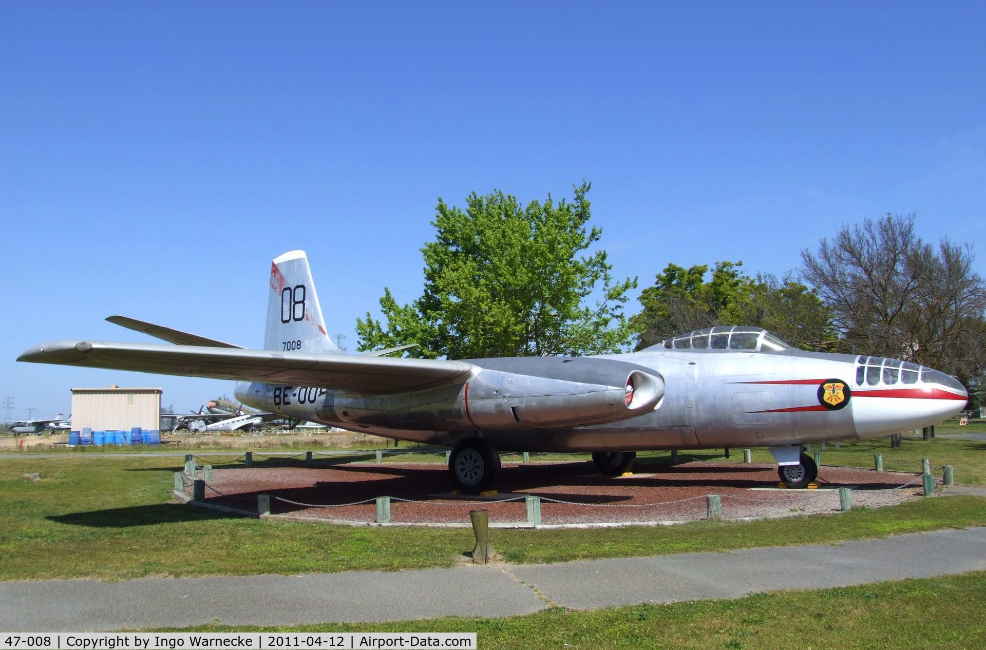 47-008, North American B-45A Tornado C/N 147-43408, North American B-45A Tornado at the Castle Air Museum, Atwater CA