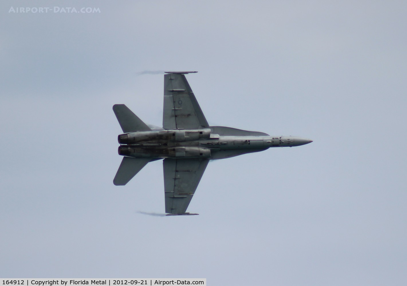 164912, McDonnell Douglas F/A-18C Hornet C/N 1244/C371, F/A-18C over Cocoa Beach
