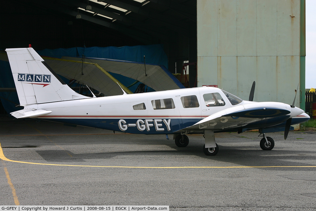 G-GFEY, 1978 Piper PA-34-200T Seneca II C/N 34-7870343, Privately owned.
