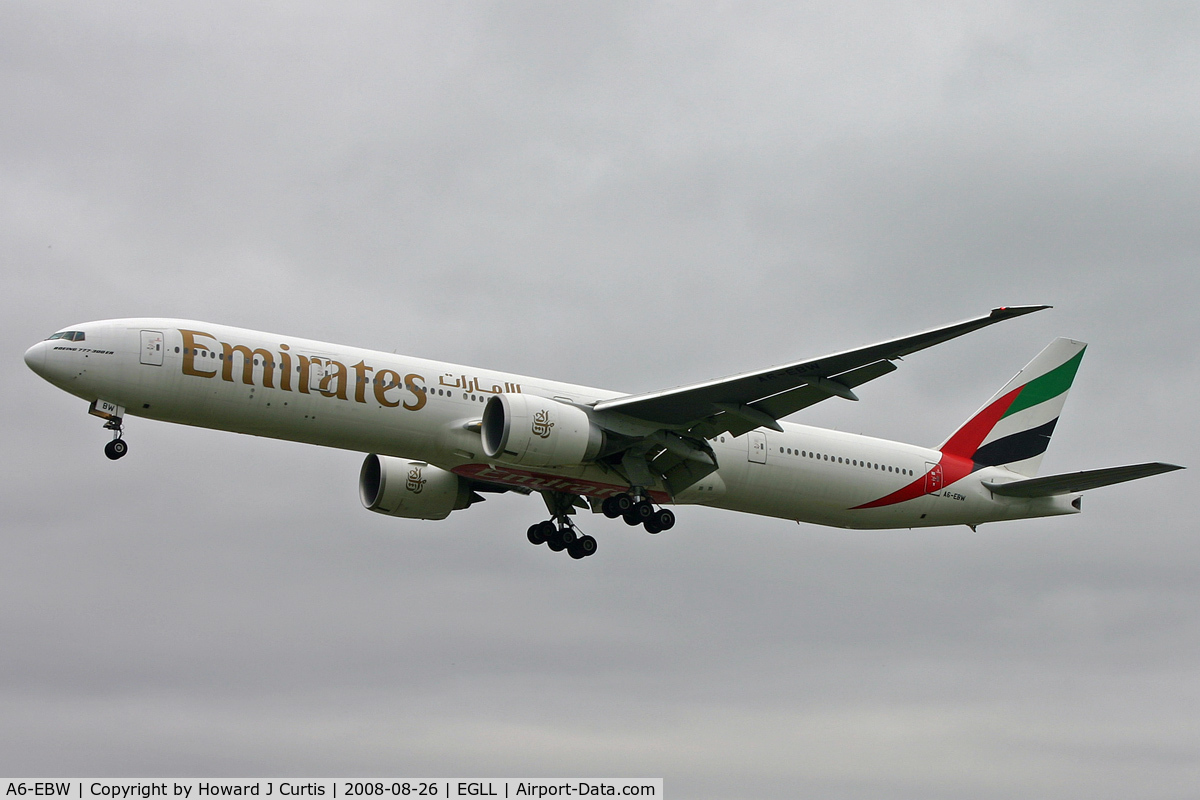A6-EBW, 2006 Boeing 777-36N/ER C/N 32793, Emirates.