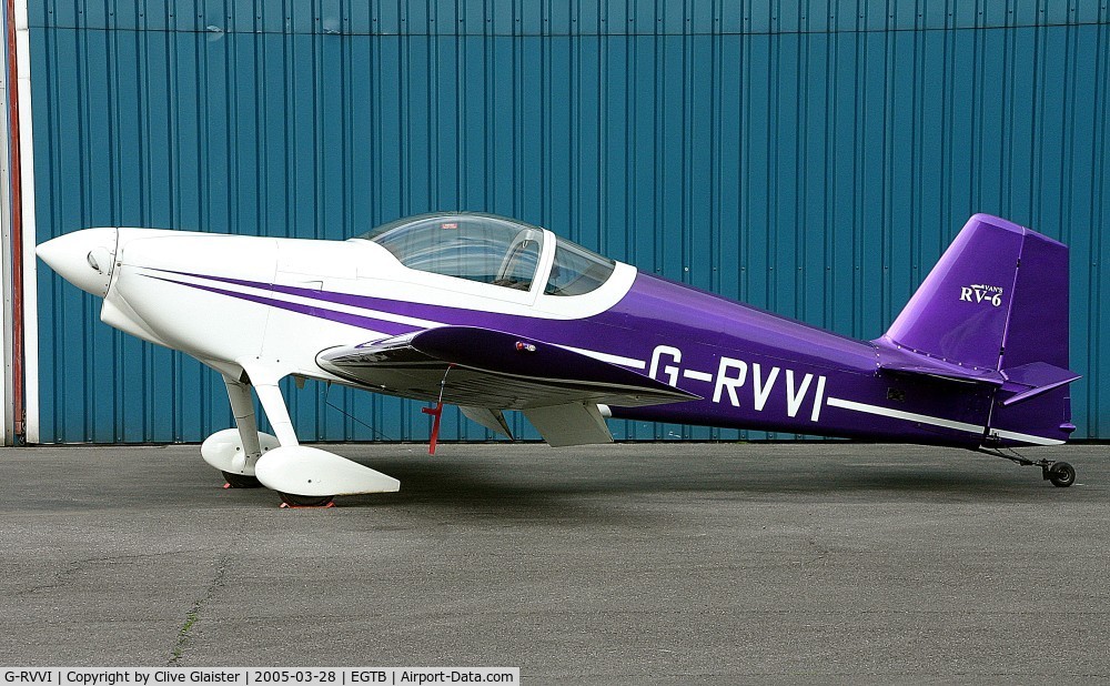 G-RVVI, 2000 Vans RV-6 C/N PFA 181-12418, Originally and currently owned in private hands January 1993