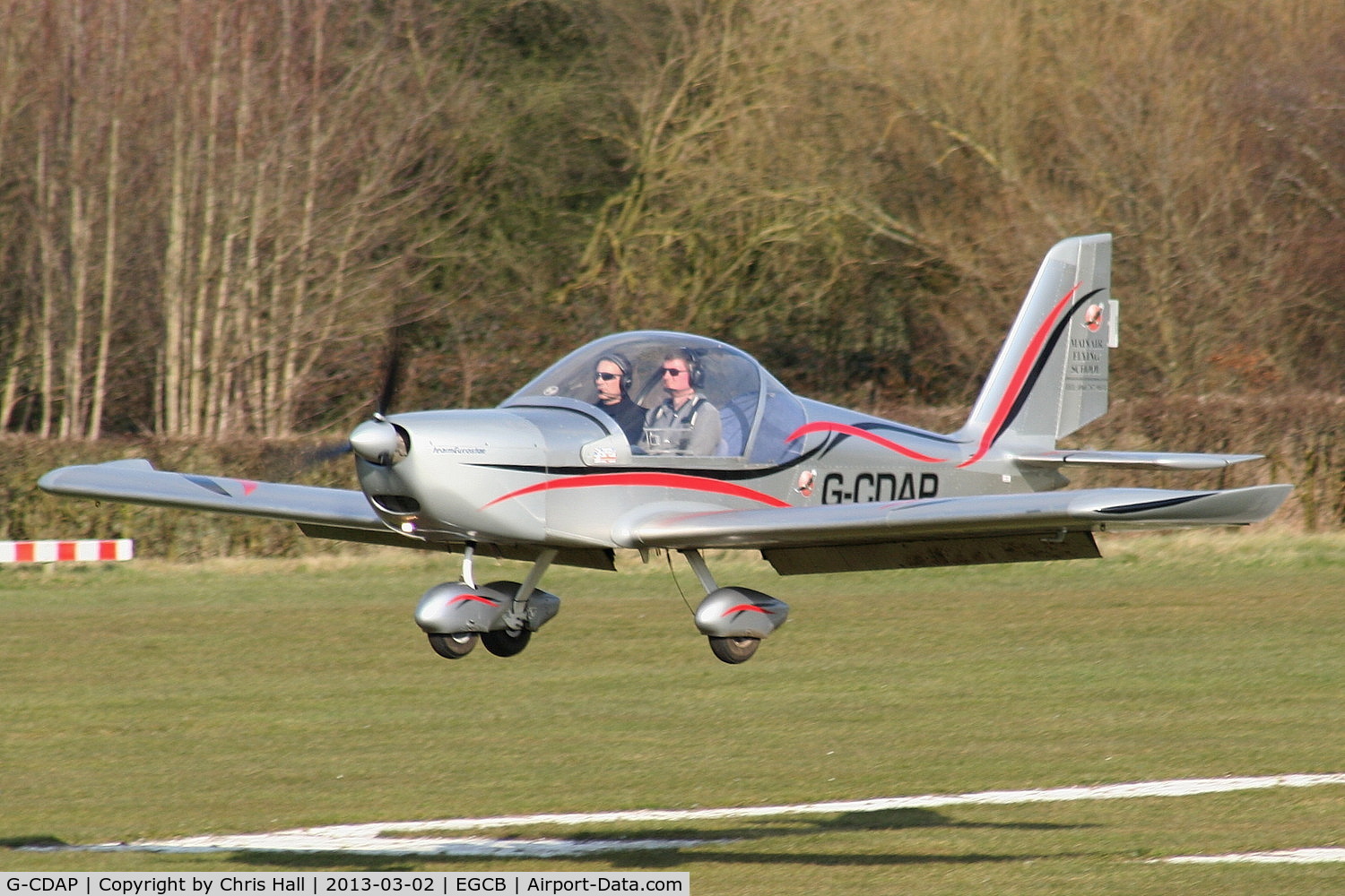 G-CDAP, 2004 Aerotechnik EV-97 TeamEurostar UK C/N 2114, Mainair Microlight School