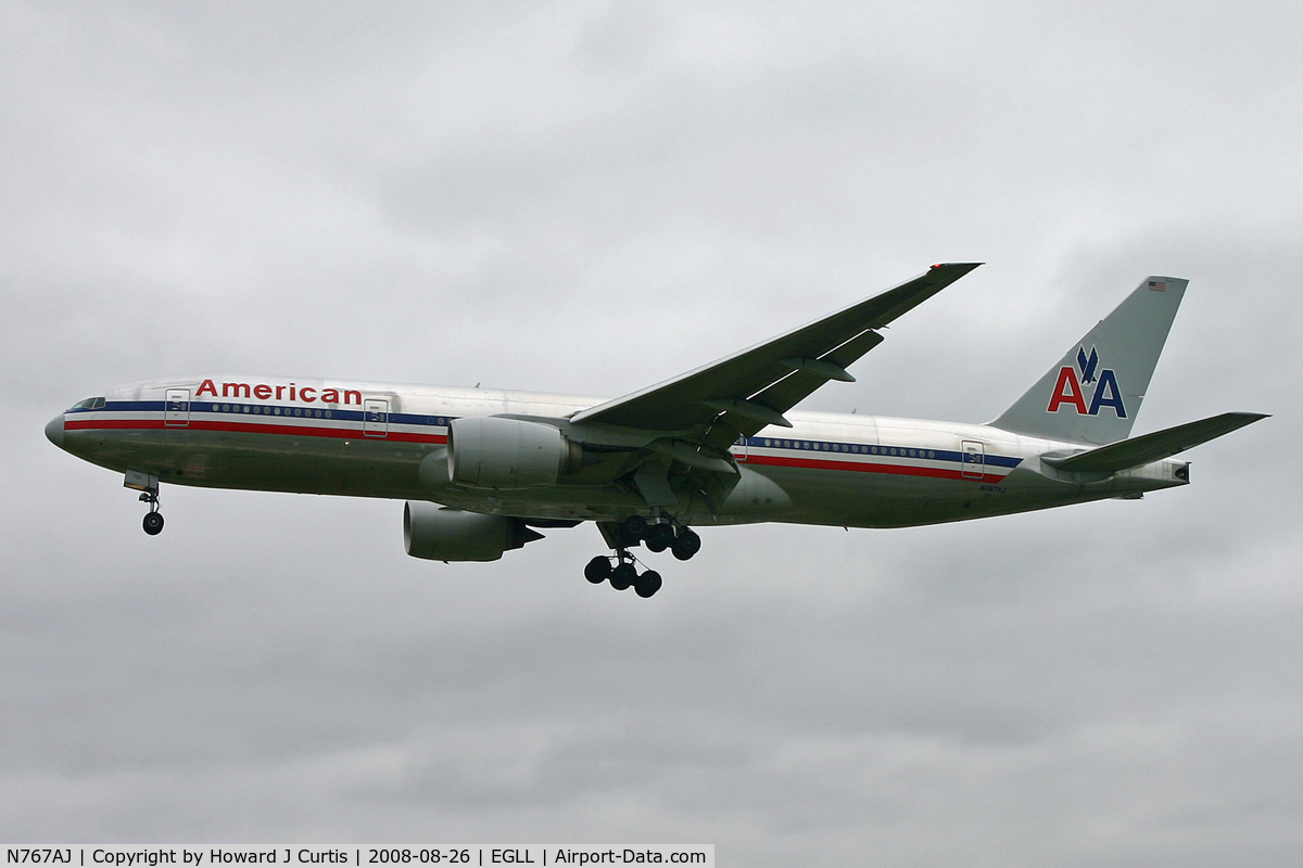 N767AJ, 2006 Boeing 777-223 C/N 33539, American Airlines