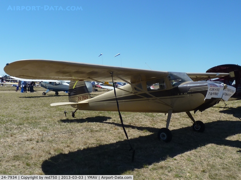 24-7934, Cessna 120 C/N Not found 24-7934, 24-7934 at the 2013 Australian International Airshow, Avalon.
