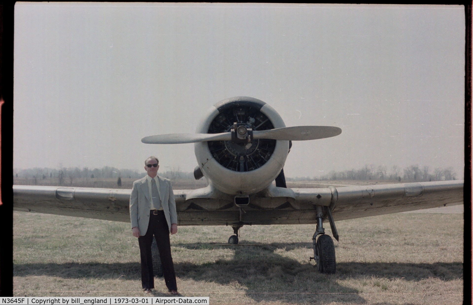 N3645F, 1943 North American SNJ-5 Texan Texan C/N 43779, taken at Evendale, Ohio airport