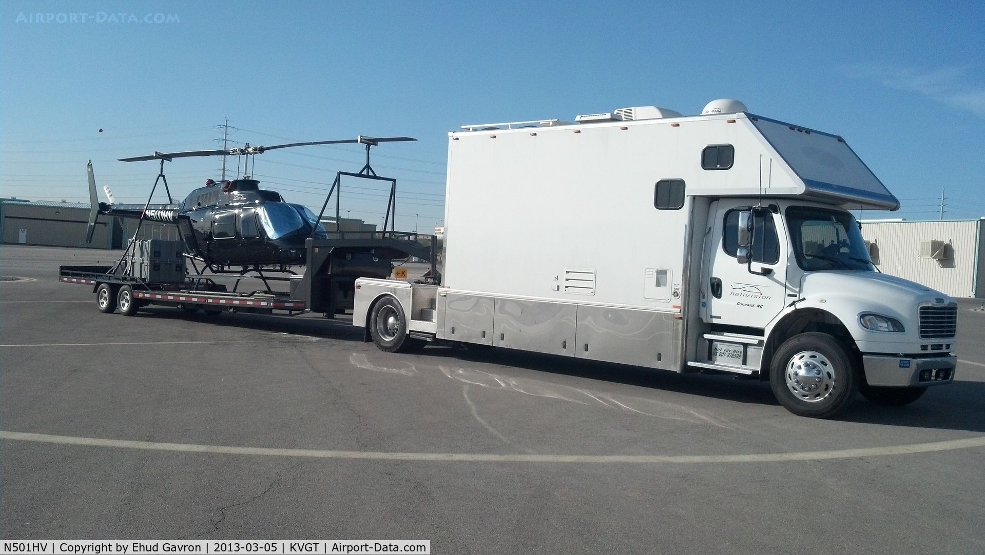 N501HV, 1980 Bell 206B JetRanger III C/N 2981, The ultimate retirement vehicle... an RV towing a Bell 206!