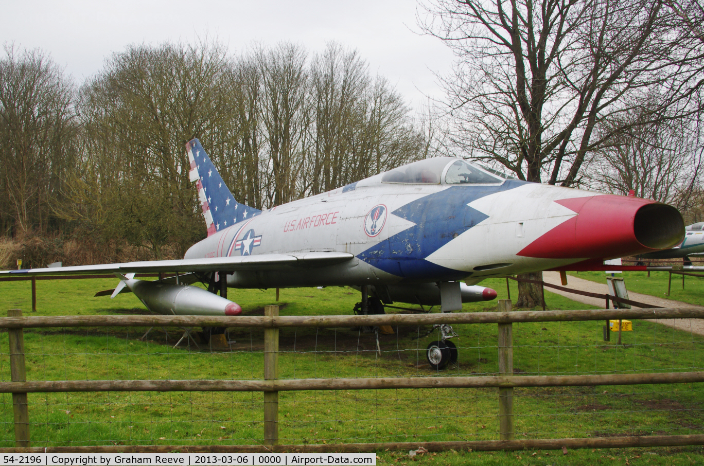 54-2196, 1956 North American F-100D Super Sabre C/N 223-76, Preserved at the Norfolk and Suffolk Aviation Museum, Flixton.