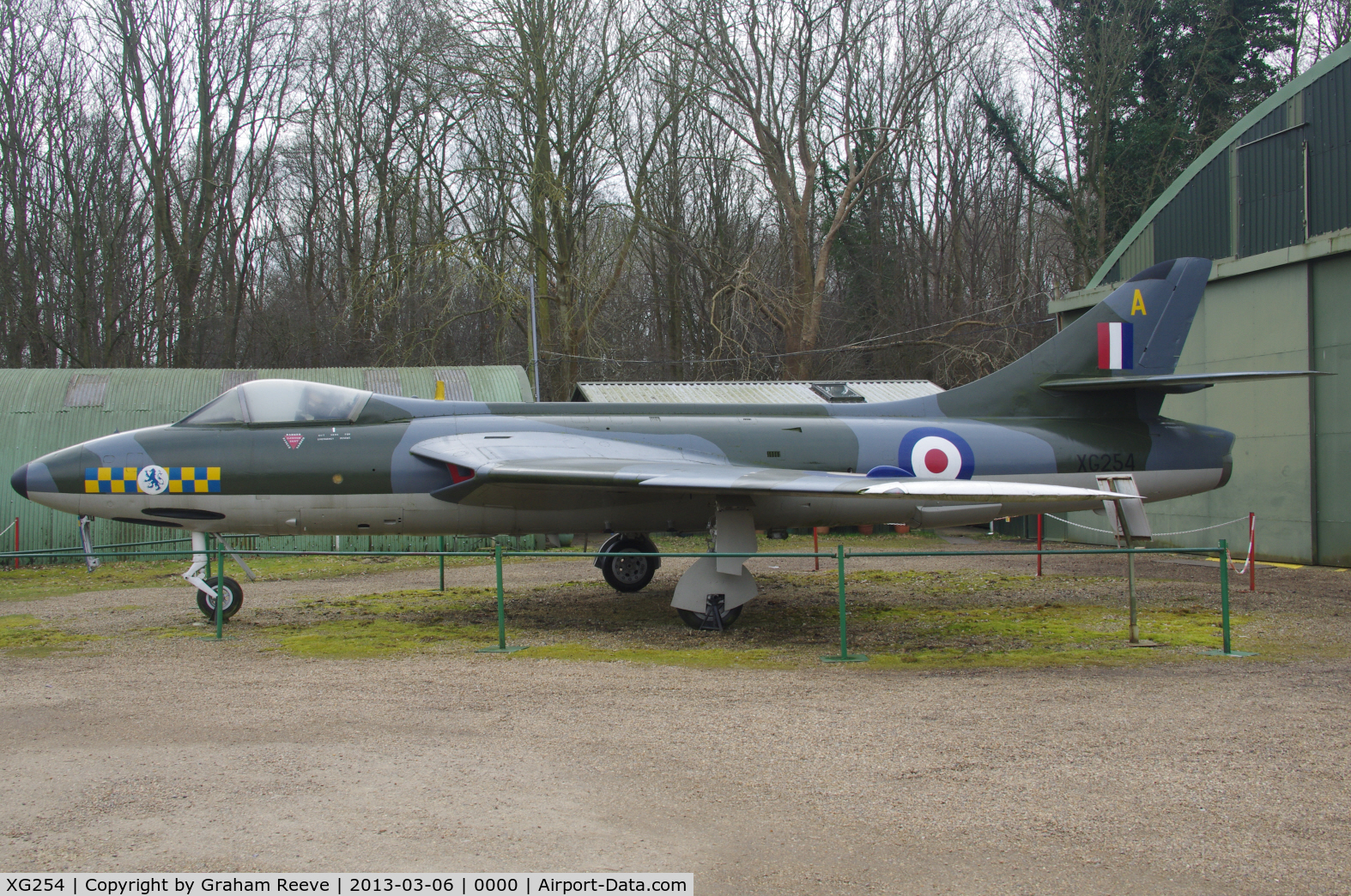 XG254, 1956 Hawker Hunter FGA.9 C/N 41H/680055, Preserved at the Norfolk and Suffolk Aviation Museum, Flixton.