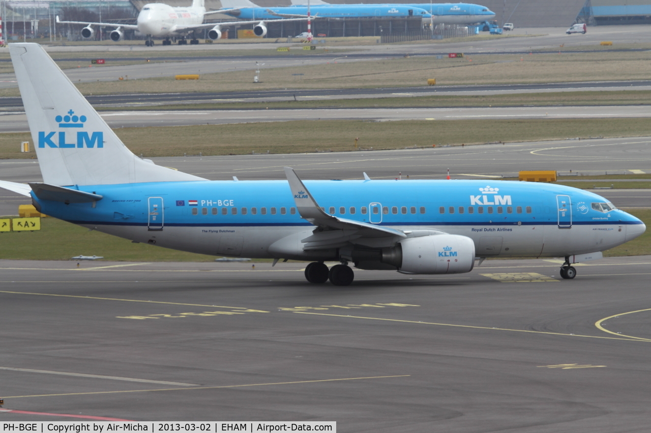 PH-BGE, 2008 Boeing 737-7K2 C/N 30371, KLM Royal Dutch Airlines