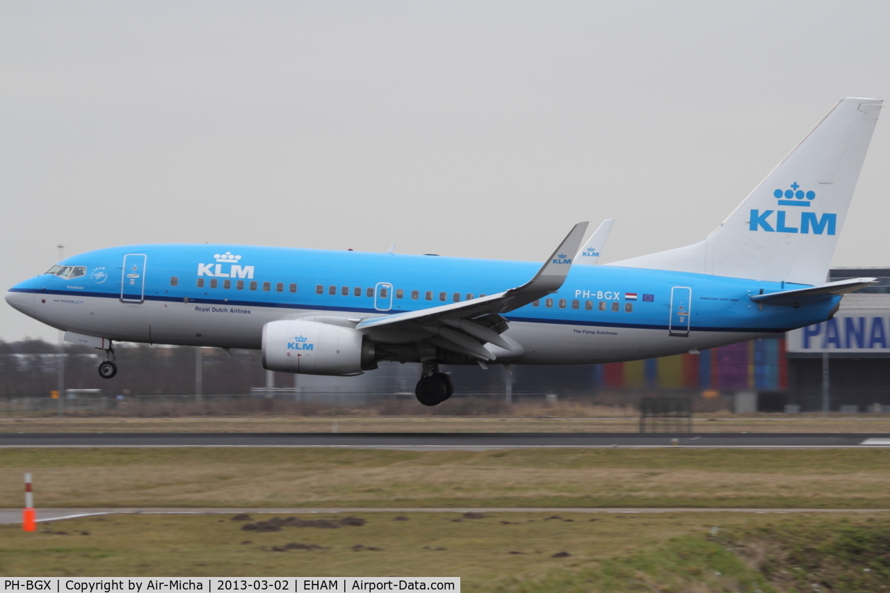PH-BGX, 2011 Boeing 737-7K2 C/N 38635, KLM Royal Dutch Airlines