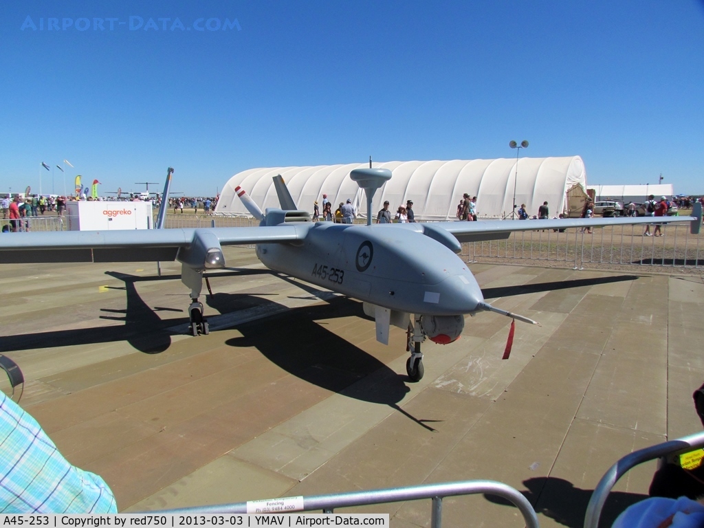 A45-253, Israeli Aerospace Industries Heron UAV C/N Unknown A45-253, A45-253 at the 2013 Australian International Air Show, Avalon