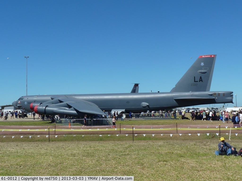 61-0012, 1961 Boeing B-52H Stratofortress C/N 464439, 61012 at the 2013 Australian International Air Show, Avalon