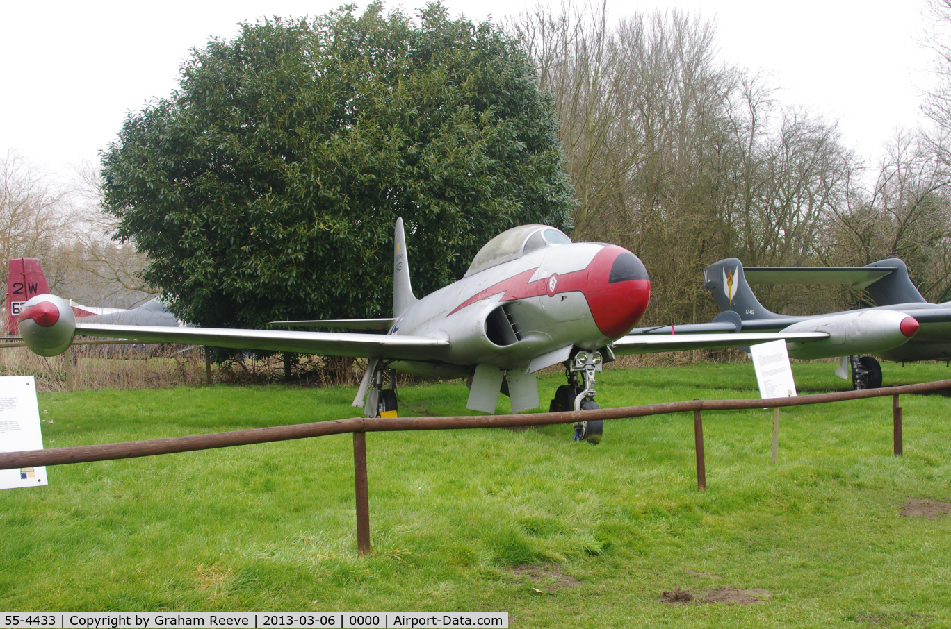 55-4433, 1956 Lockheed T-33A Shooting Star C/N 580-9877, Preserved at the Norfolk and Suffolk Aviation Museum, Flixton.