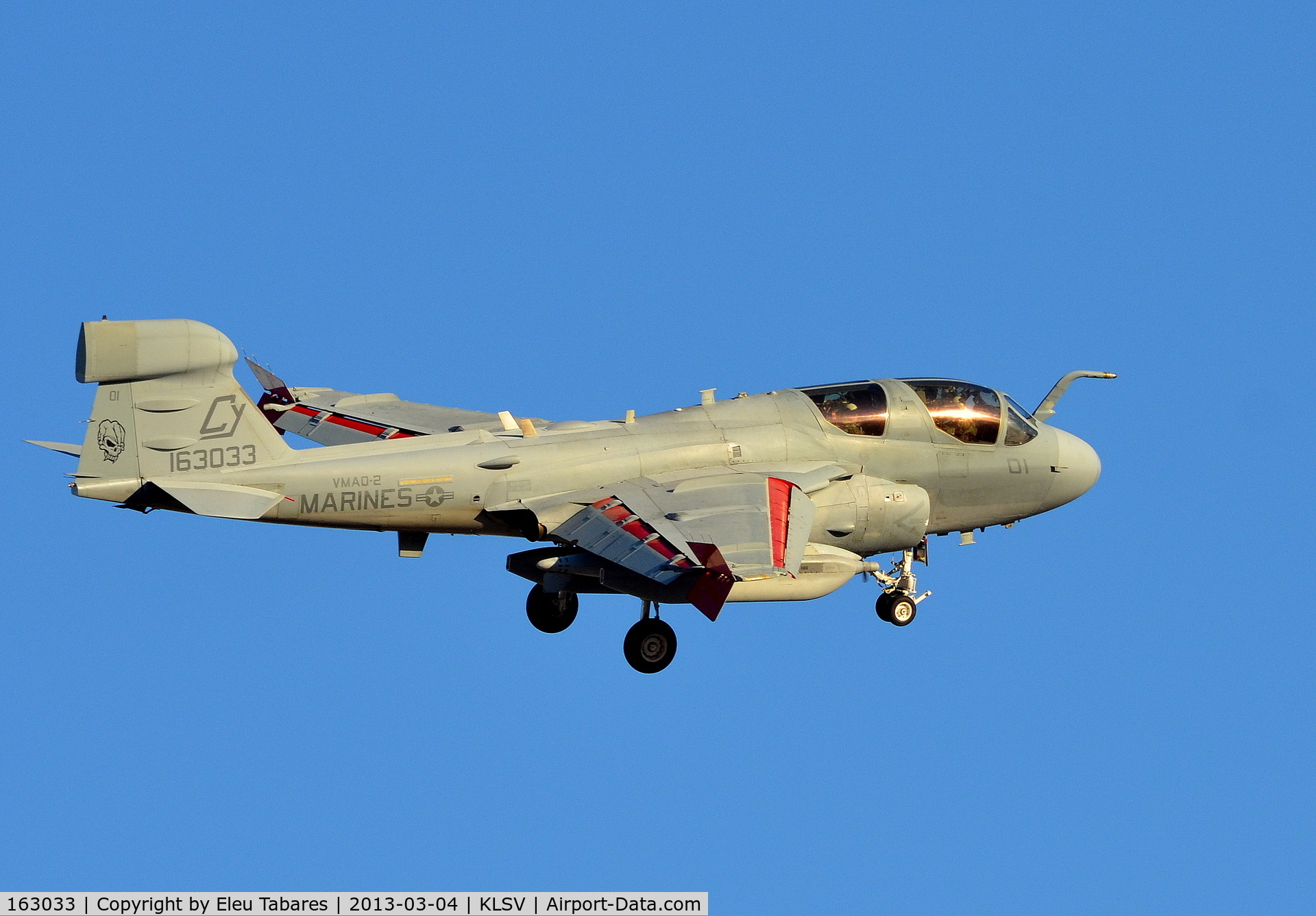 163033, Grumman EA-6B-115-GR Prowler C/N P-126, Taken during Red Flag Exercise at Nellis Air Force Base, Nevada.