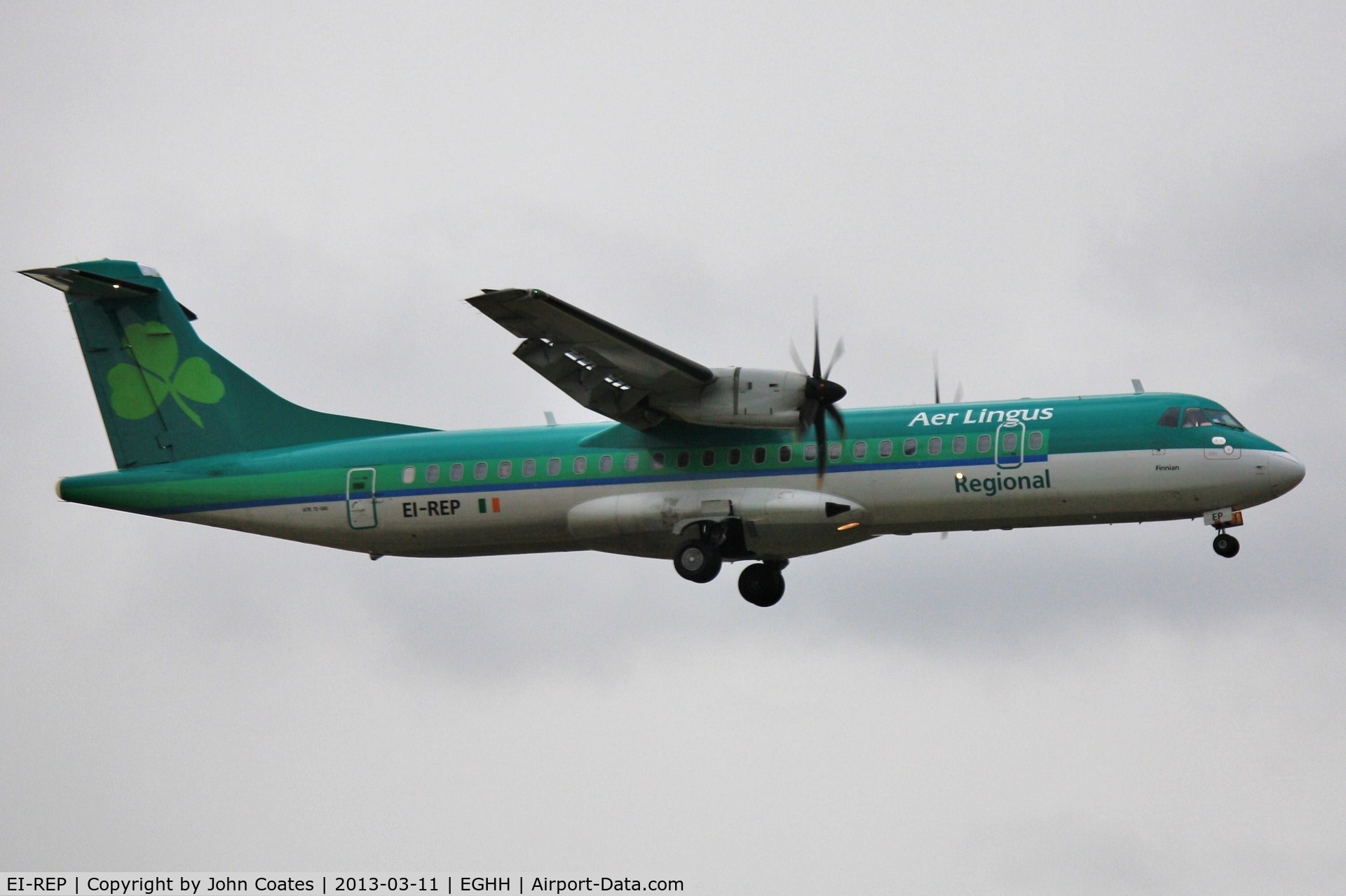 EI-REP, 2008 ATR 72-212A C/N 797, Daily Dubliner arriving