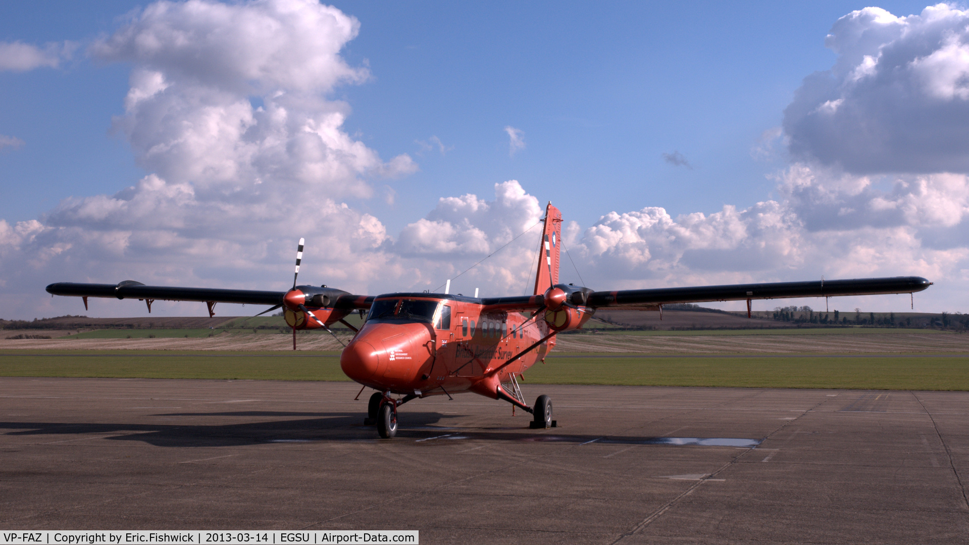 VP-FAZ, 1981 De Havilland Canada DHC-6-300 Twin Otter C/N 748, 3. 'Ice Cold Katy' visiting Duxford Airfield.